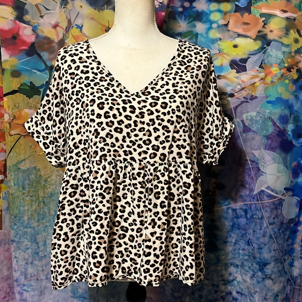 Leopard Print Blouse
